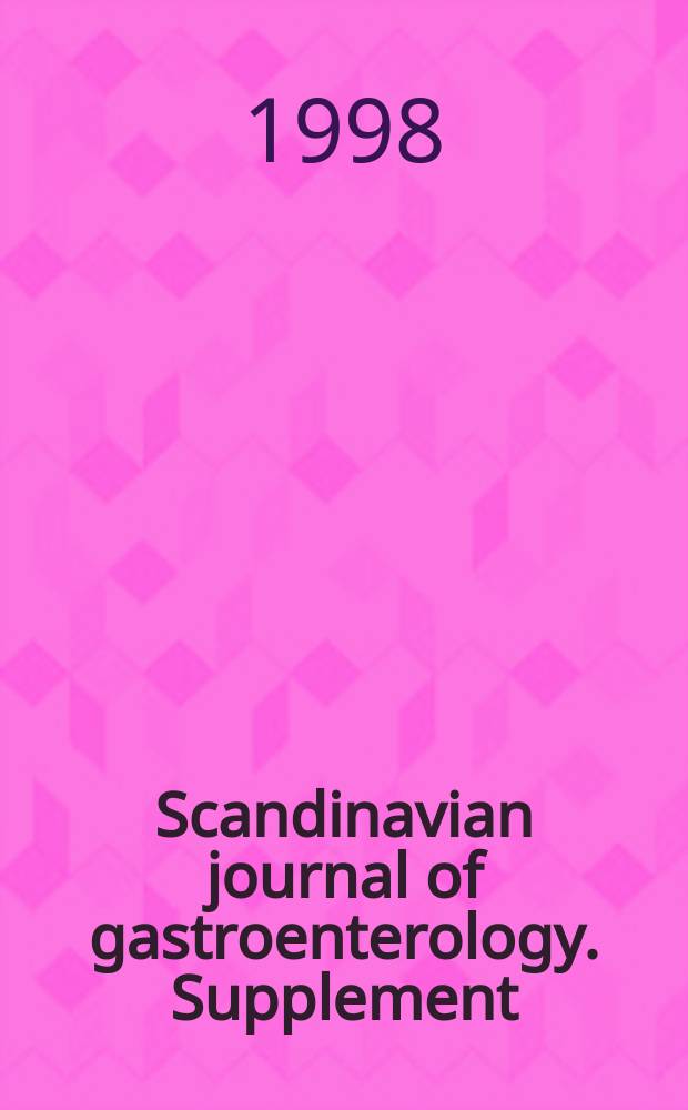 Scandinavian journal of gastroenterology. Supplement : Abstracts of papers ...