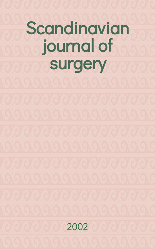 Scandinavian journal of surgery : SJS Offic. organ for the Finn. surgical soc. a. the Scand. surgical soc. Vol.91, №1