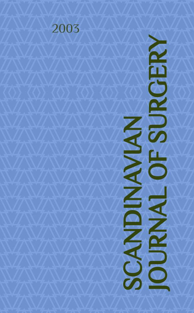 Scandinavian journal of surgery : SJS Offic. organ for the Finn. surgical soc. a. the Scand. surgical soc. Vol.92, №1