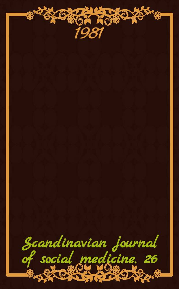 Scandinavian journal of social medicine. 26 : Psychological integrity and the concept of biophile