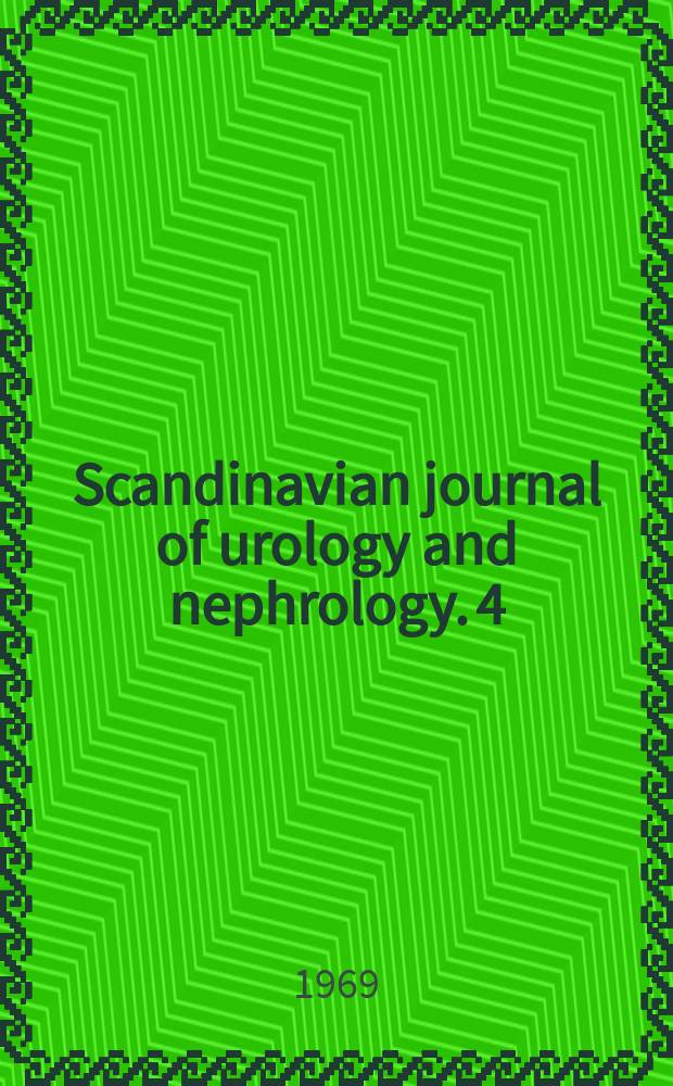 Scandinavian journal of urology and nephrology. 4 : Factors of importance for primary surgical therapy in renal carcinoma nephrectomy and kidney resection