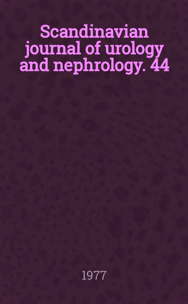 Scandinavian journal of urology and nephrology. 44 : Intravaginal electrical ...