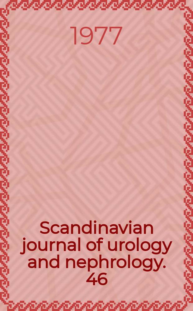 Scandinavian journal of urology and nephrology. 46 : Effect of a steroidal alkulating agent ...