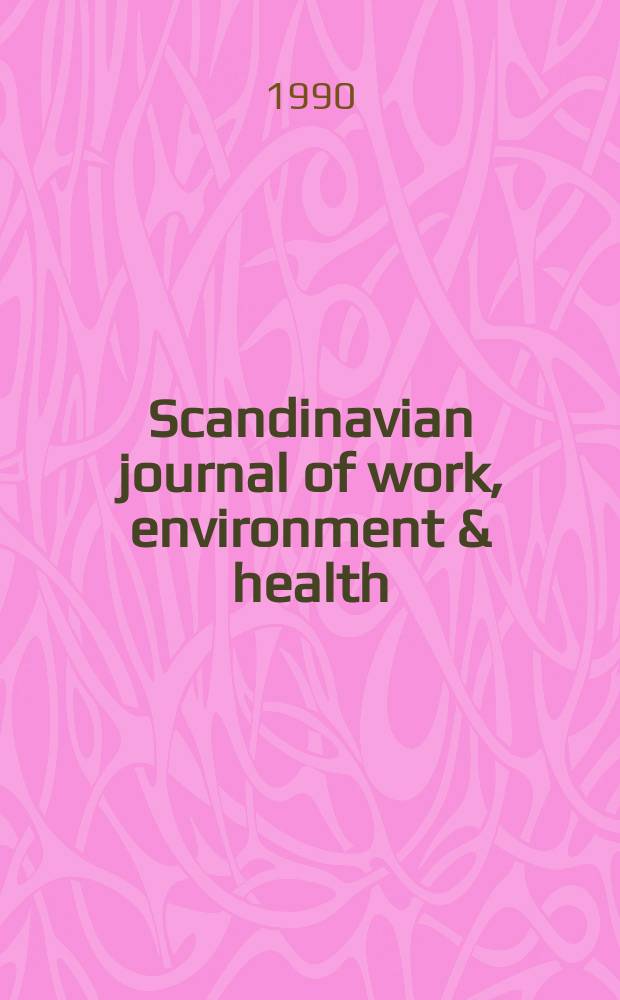 Scandinavian journal of work, environment & health : Publ. by National board of occupational safety and health, Sweden [a. o.]. Vol.16, №1 : Report of the International committee on nickel carcinogenesis in man