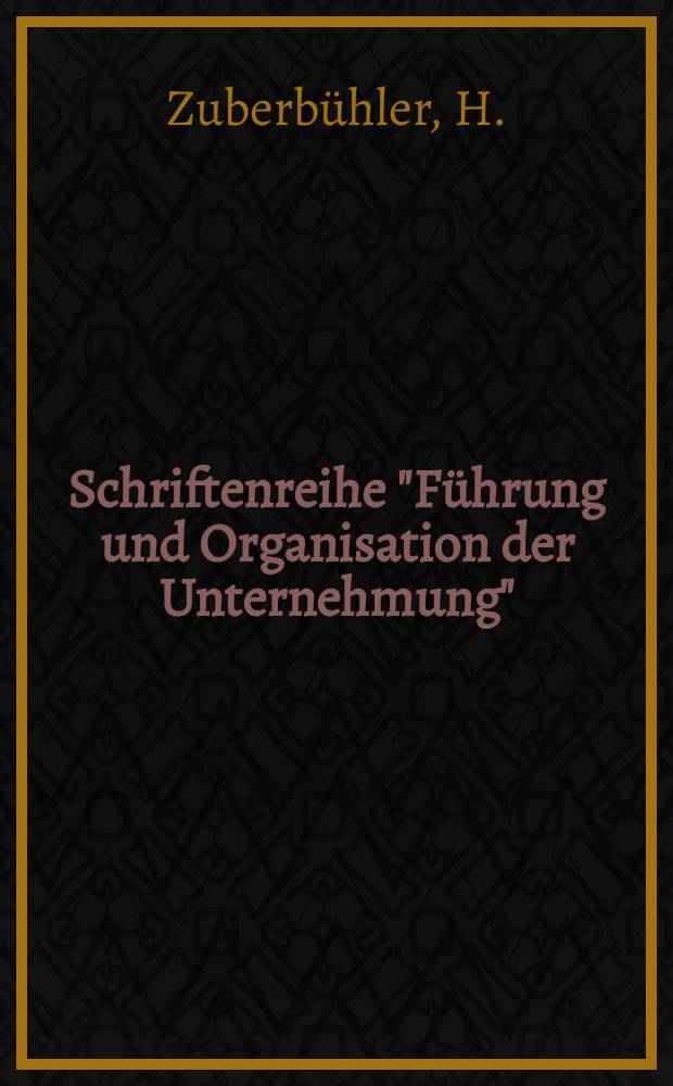 Schriftenreihe "Führung und Organisation der Unternehmung" : Hrsg. vom Inst. für Betriebswirtschaft an der Hochschule St. Gallen. 17 : Elektronische Datenverarbeitung in der Industrie
