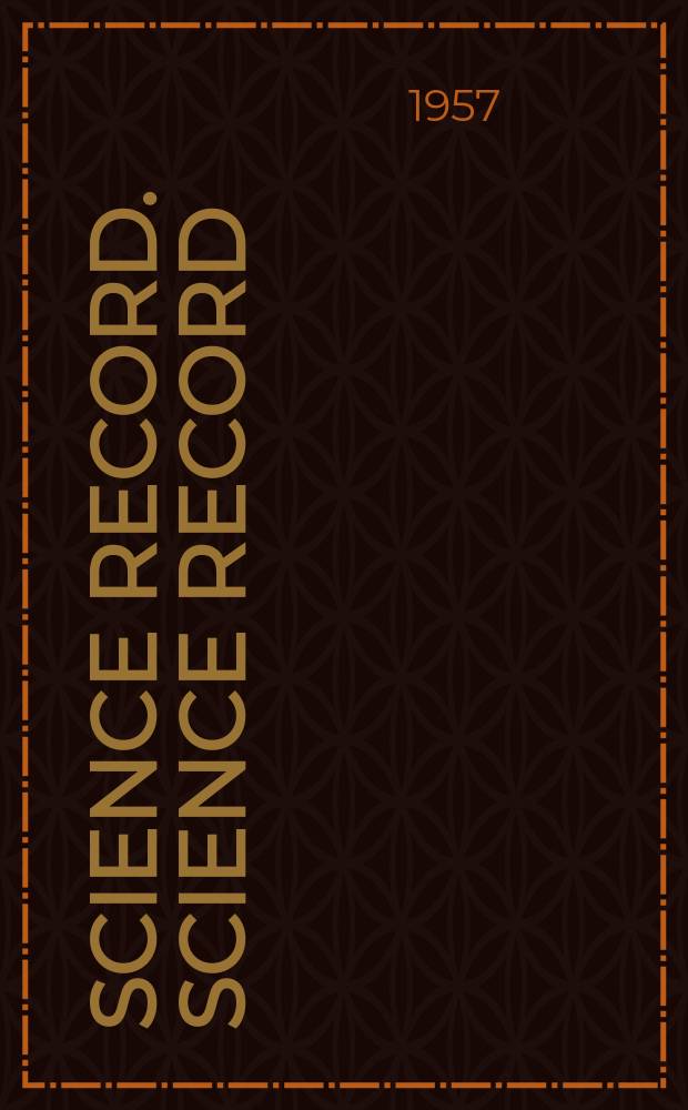 Science record. Science record