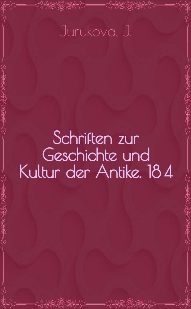Schriften zur Geschichte und Kultur der Antike. 18[4] : Griechisches Münzwerk