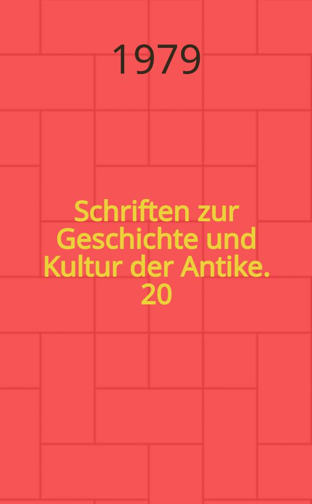 Schriften zur Geschichte und Kultur der Antike. 20 : Die Dialektik von Inhalt und Form bei Horaz