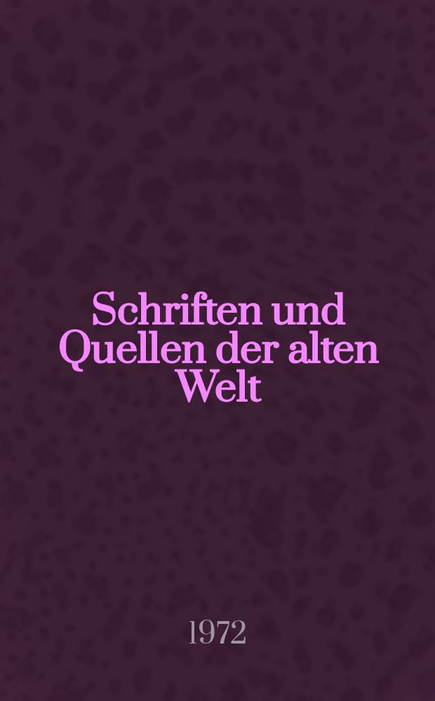 Schriften und Quellen der alten Welt : Hrsg. von der Sektion für Altertumswissenschaft bei der Deutschen Akademie der Wissenschaften zu Berlin. Bd.24_2 : Frühgriechische Lyriker