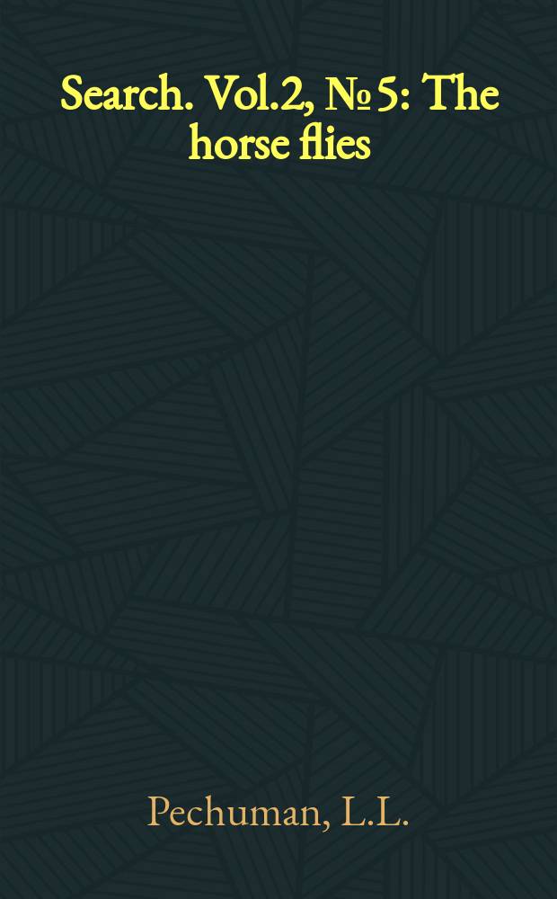 Search. Vol.2, №5 : The horse flies