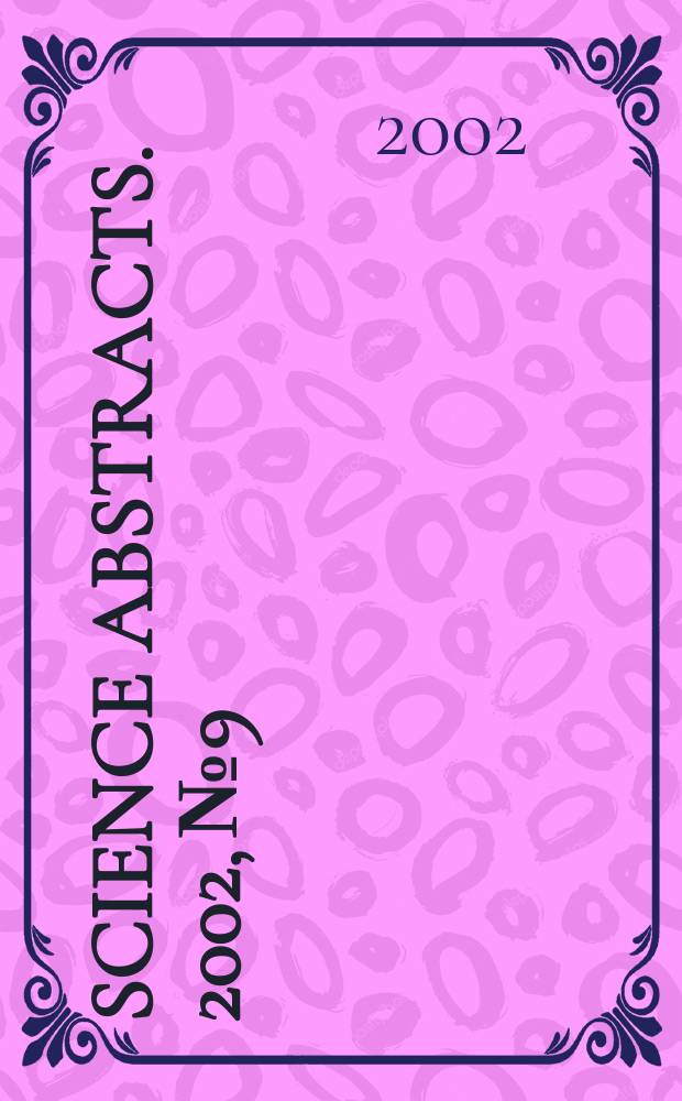 Science abstracts. 2002, №9