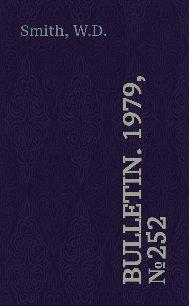 Bulletin. 1979, №252 : Seismology and related research in...