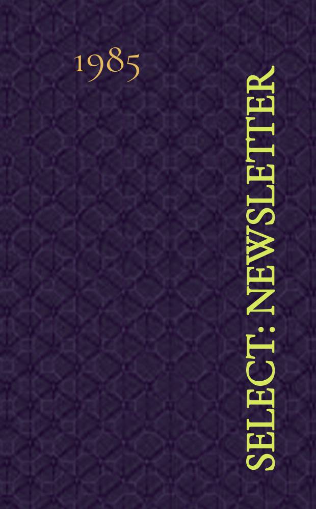Select : Newsletter
