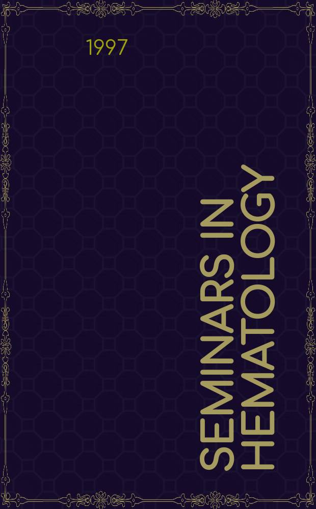 Seminars in hematology : A topical journal on subjects of current importance in clinical hematology and related fields, devoted to making the present states of such topics and the results of new investigations readily available to the practicing physician. Vol.34, №1 : Polycythemia vera