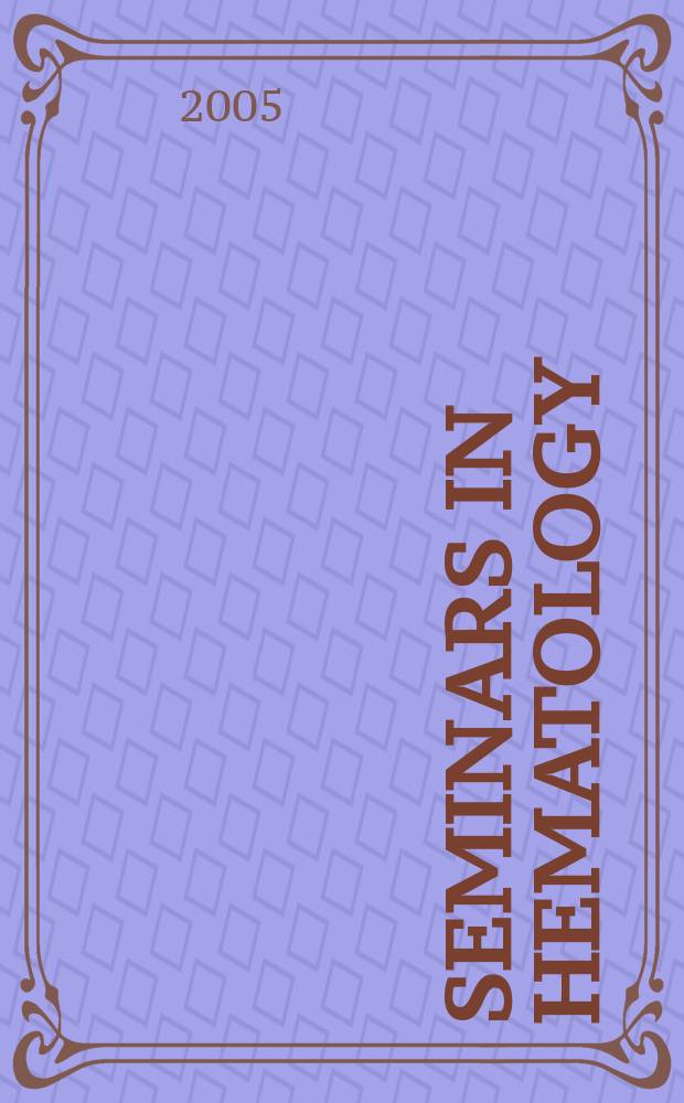 Seminars in hematology : A topical journal on subjects of current importance in clinical hematology and related fields, devoted to making the present states of such topics and the results of new investigations readily available to the practicing physician. Vol.42, №2 : Transplant immunobiology