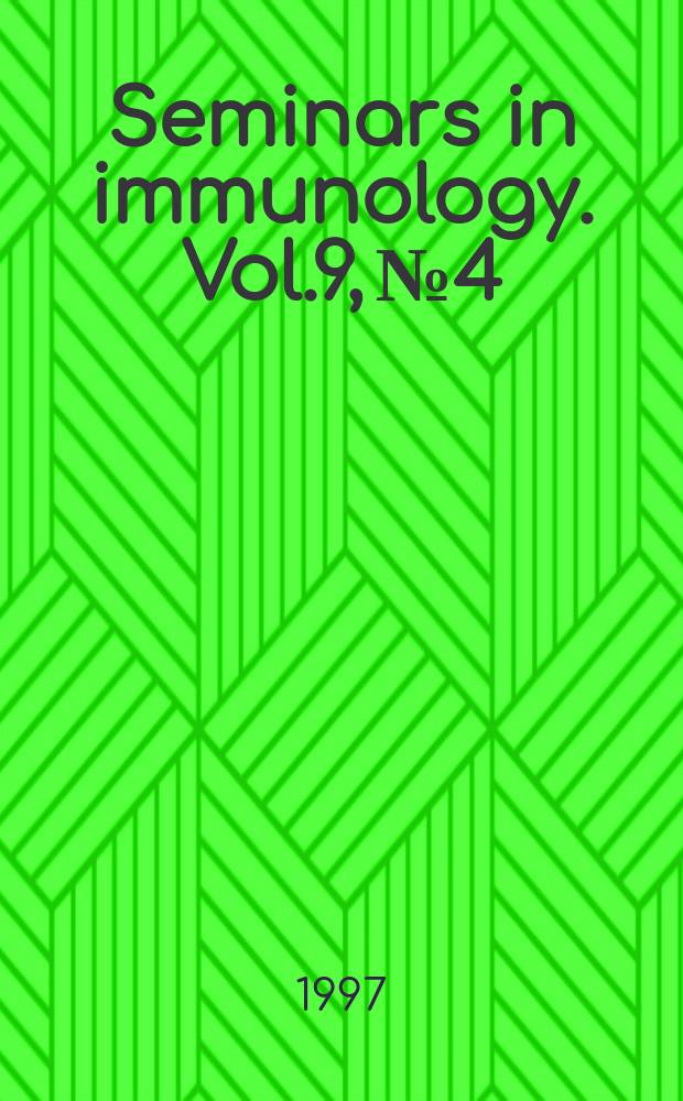 Seminars in immunology. Vol.9, №4 : B-cell memory