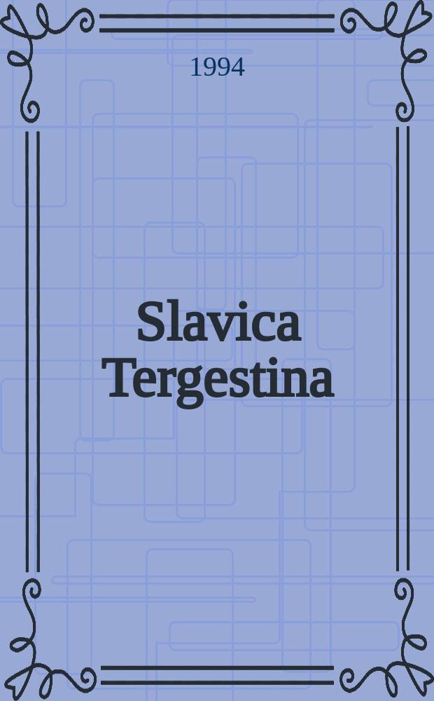 Slavica Tergestina