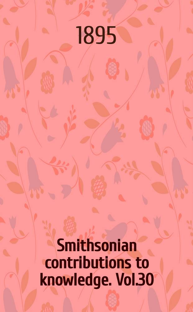 Smithsonian contributions to knowledge. Vol.30 : Oceanic ichthyology