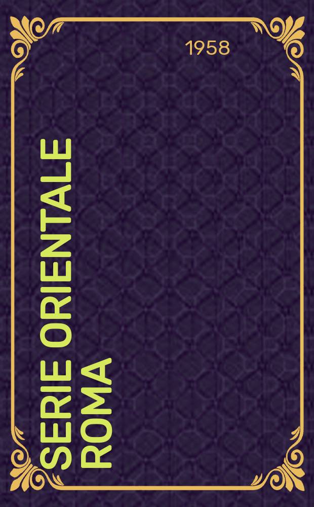 Serie orientale Roma