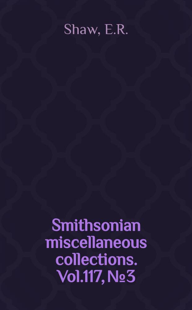 Smithsonian miscellaneous collections. Vol.117, №3 : Relationships of certain genera of fungus gnats of the family Mycetophilidae