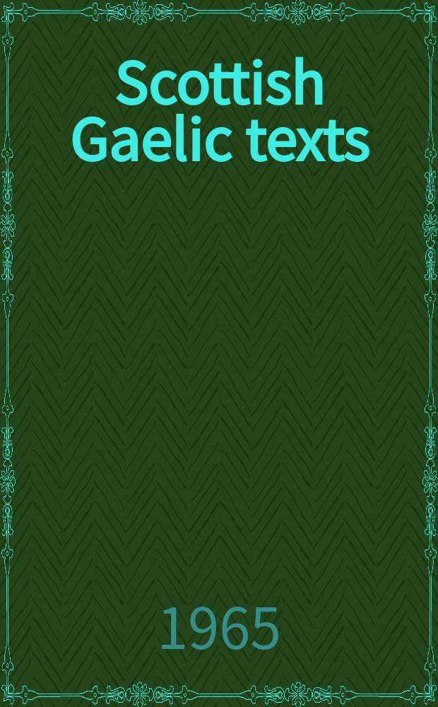 Scottish Gaelic texts