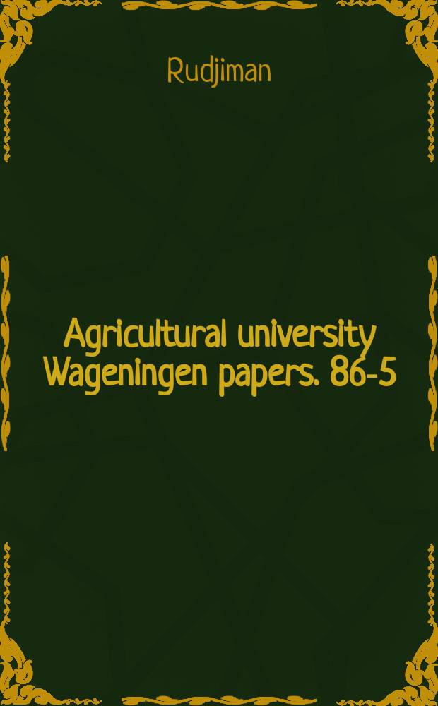 Agricultural university Wageningen papers. 86-5 : A revision of Beaumontia Wallich ...