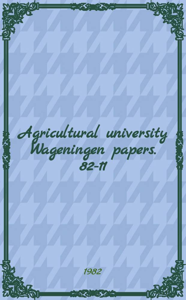 Agricultural university Wageningen papers. 82-11 : A revision of Vallaris Burm. f. (Apocynaceae)