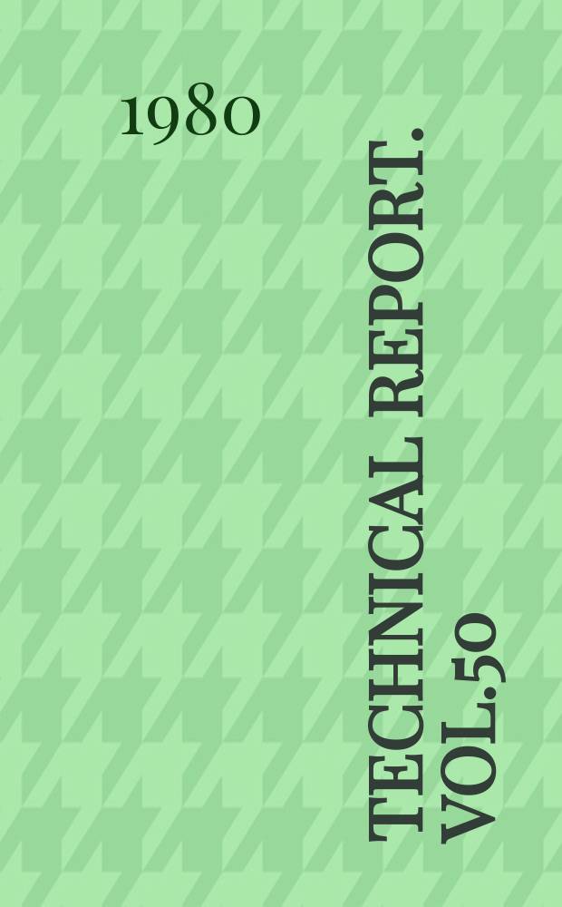 Technical report. Vol.50 : Biology of ovarian neoplasia
