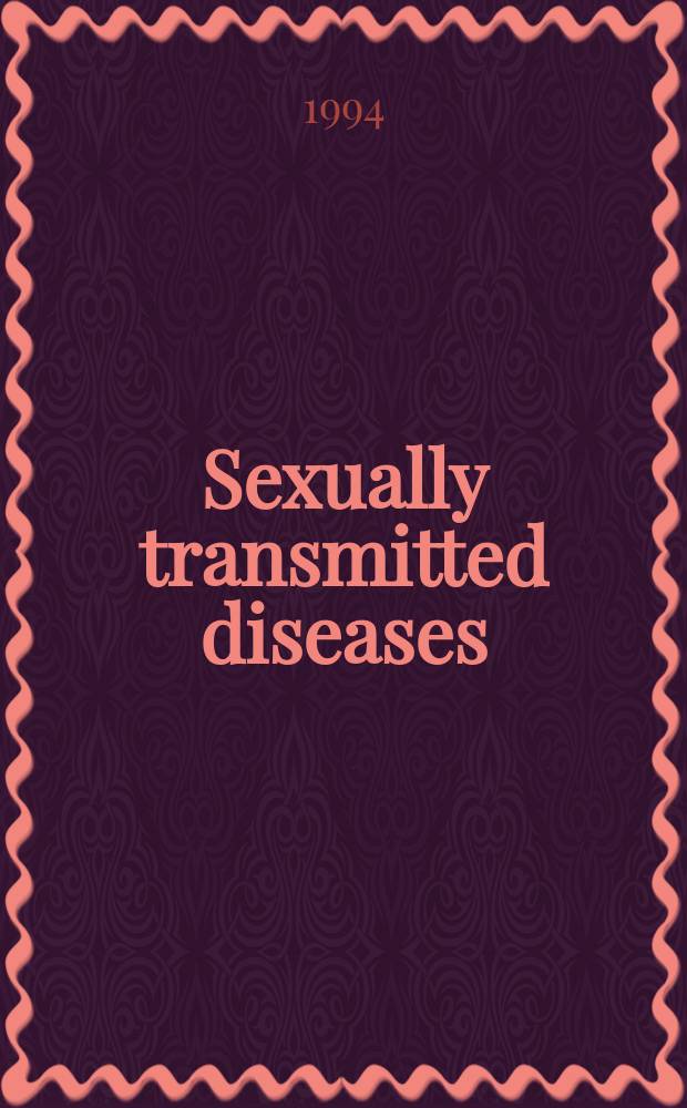 Sexually transmitted diseases : J. of the Amer. venereal disease assoc
