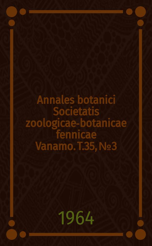 Annales botanici Societatis zoologicae-botanicae fennicae Vanamo. T.35, №3 : Untersuchungen, über den Tagesverlauf der Photosynthese und der Atmung bei Betula nana L. in Fennoskandien