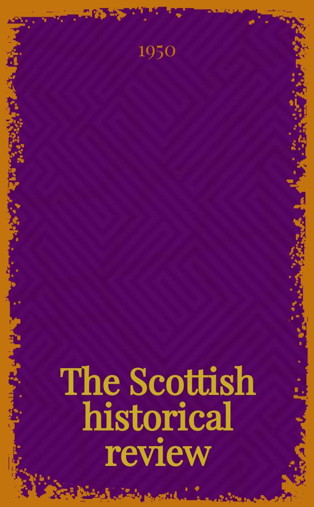 The Scottish historical review
