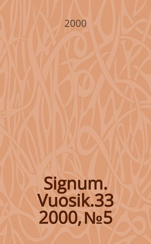 Signum. Vuosik.33 2000, №5