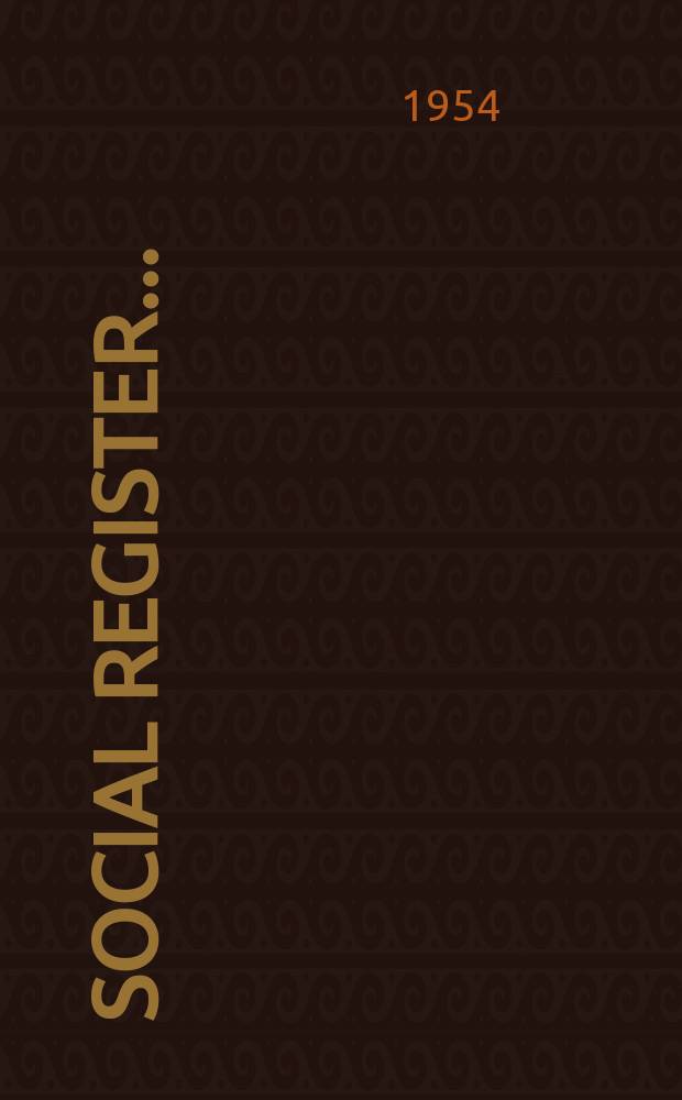 Social register ..