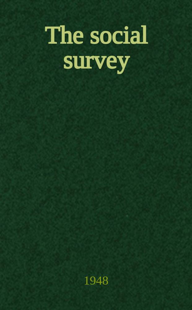 The social survey