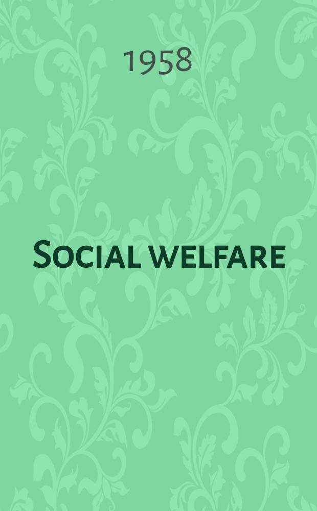 Social welfare