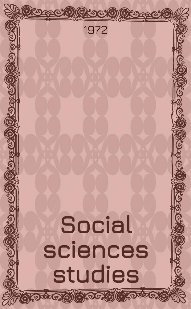 Social sciences studies