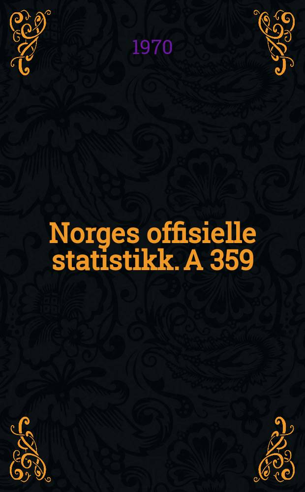 Norges offisielle statistikk. A 359 : Kommuner og Handelsdistrikter