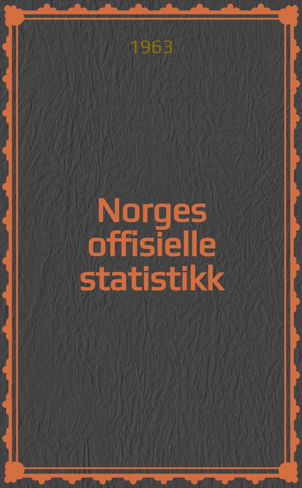 Norges offisielle statistikk