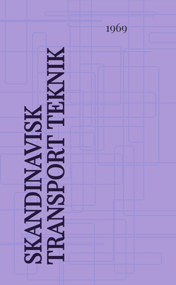 Skandinavisk transport teknik