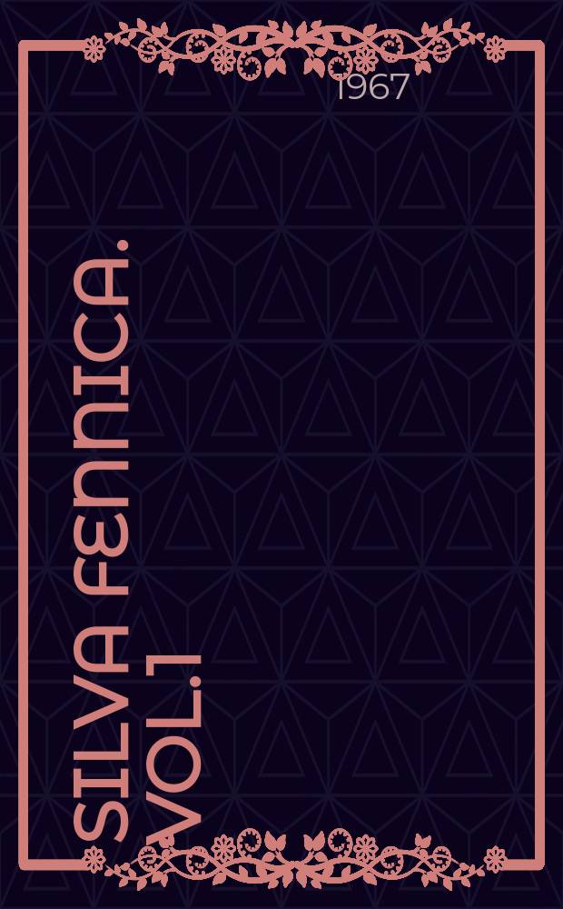 Silva fennica. Vol.1(121), №2