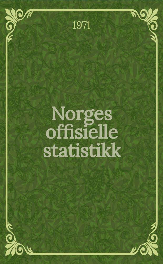 Norges offisielle statistikk