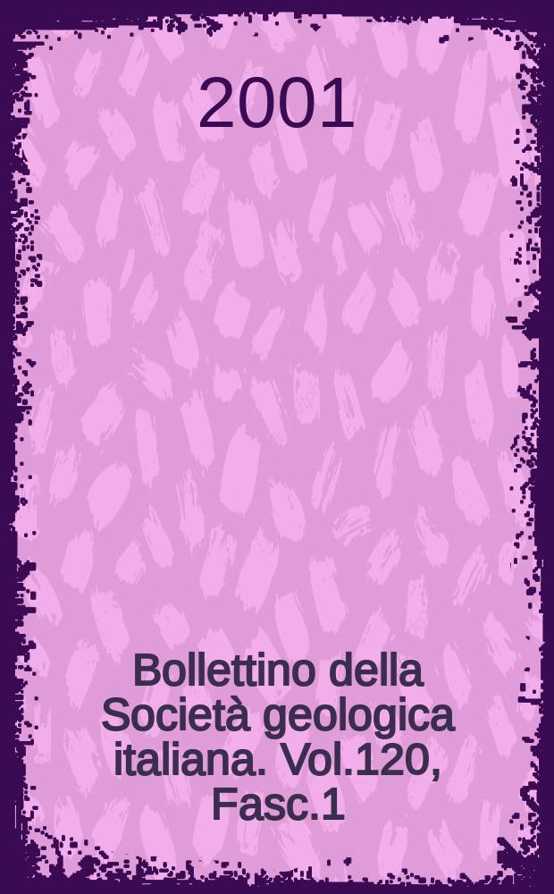 Bollettino della Società geologica italiana. Vol.120, Fasc.1