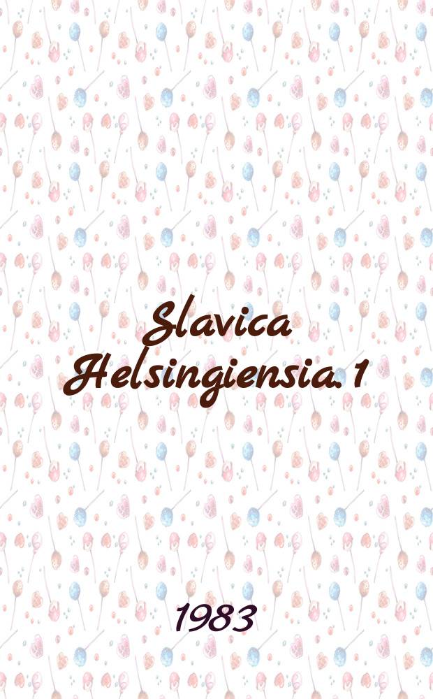 Slavica Helsingiensia. 1 : Международный съезд славистов (9;1983;Киев)