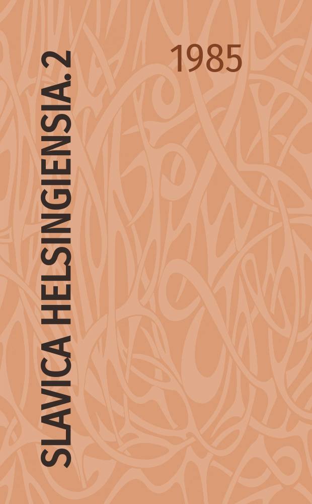 Slavica Helsingiensia. 2 : Падеж. дополнения в русских отрицательных предложениях