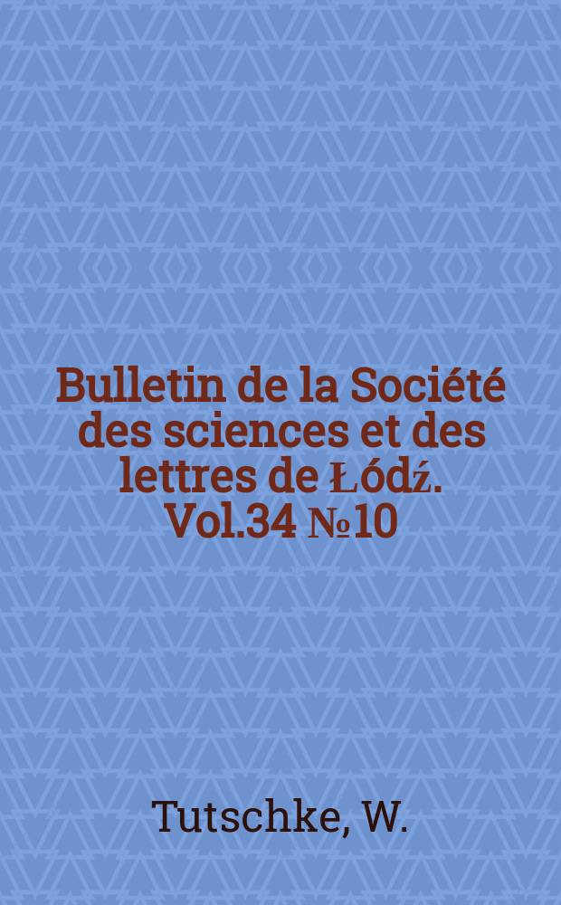 Bulletin de la Soci&eacute;t&eacute; des sciences et des lettres de Ł&oacute;dź. Vol.34 №10 : Permanence principles for first ...