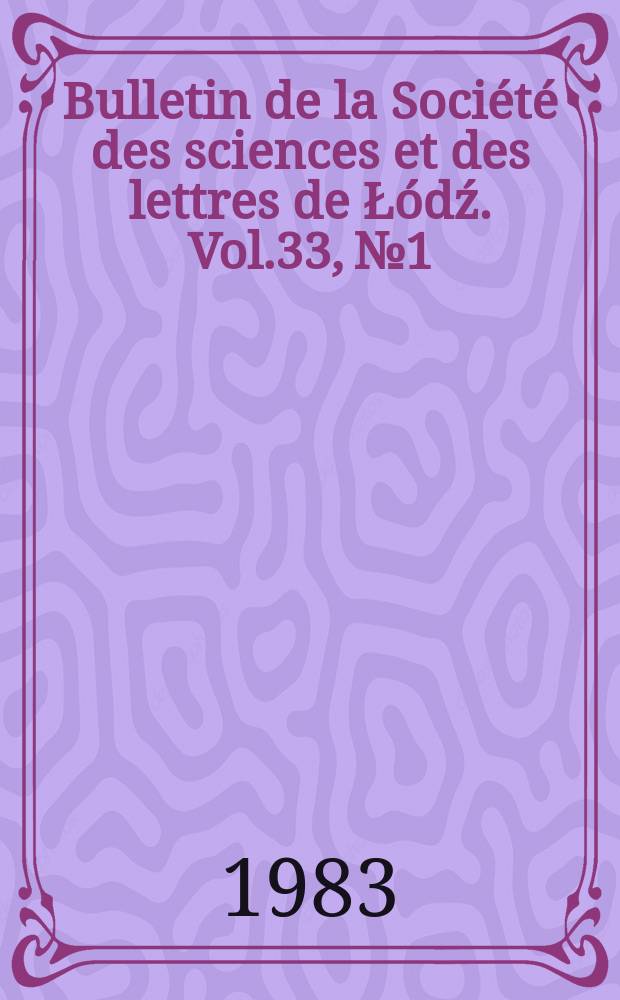 Bulletin de la Soci&eacute;t&eacute; des sciences et des lettres de Ł&oacute;dź. Vol.33, №1 : Model descriptions of ferroelectric ...