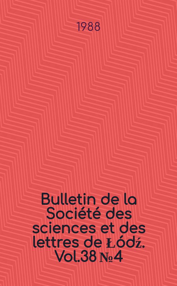 Bulletin de la Société des sciences et des lettres de Łódź. Vol.38 №4 : Non-isometric ...