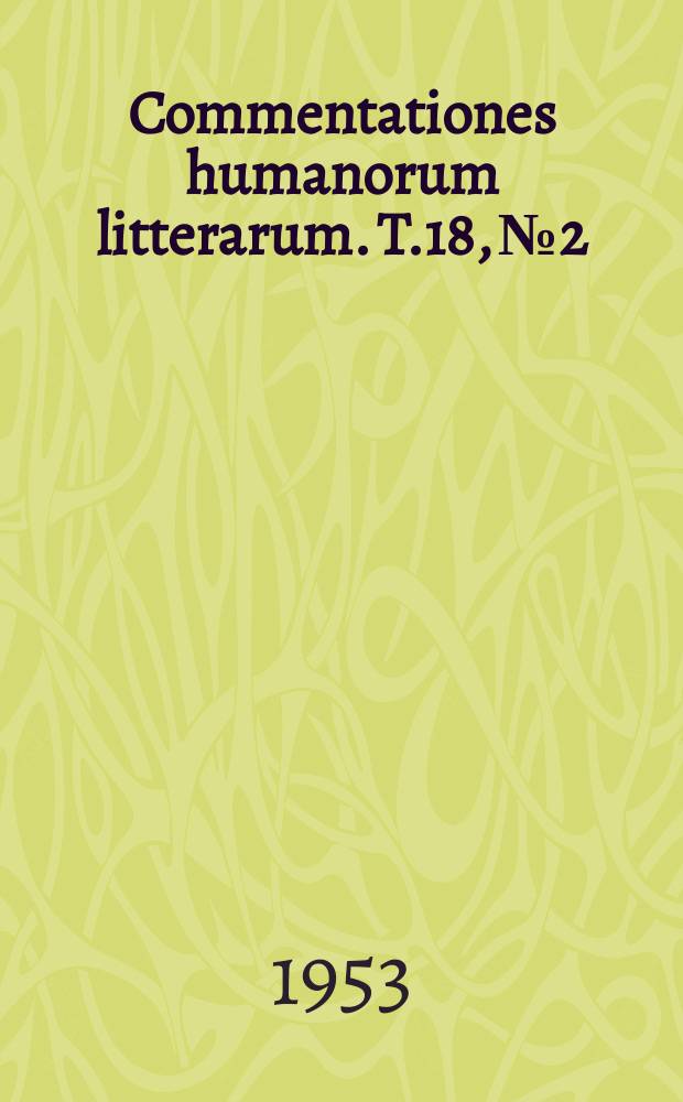 Commentationes humanorum litterarum. T.18, №2 : La position de l' adjectif épithète en vieux russe