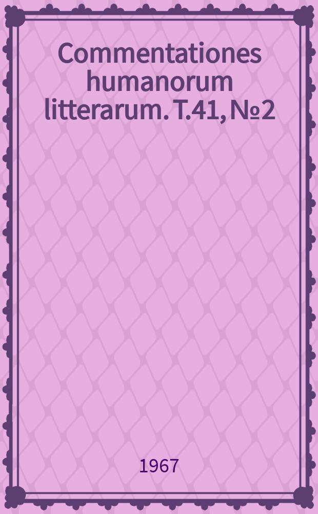 Commentationes humanorum litterarum. T.41, №2 : Zur Abundanz der spätgriechischen Gebrauchssprache