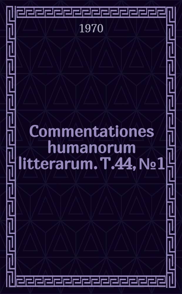 Commentationes humanorum litterarum. T.44, №1 : The symbolism of love in medieval thought